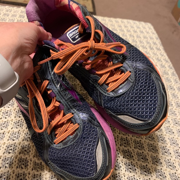 Sz 9 Brooks Adrenaline GTS 15 Blue Purple Orange - Picture 5 of 14